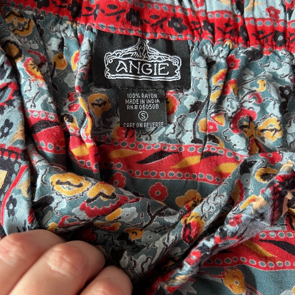 Angie Multicolor Patterned Fabric romper - Picture 3 of 4